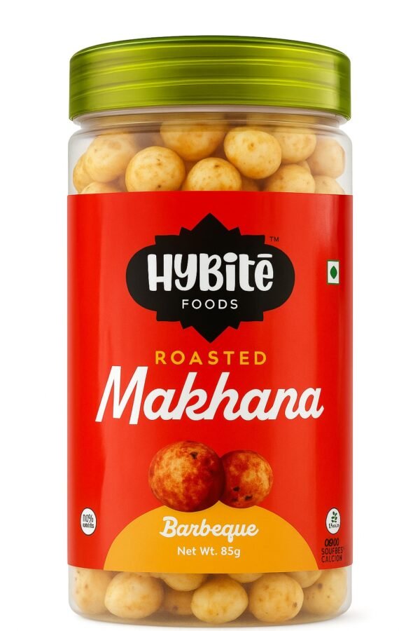 Hybite Foods Roasted Barbeque Makhana 85g Jar