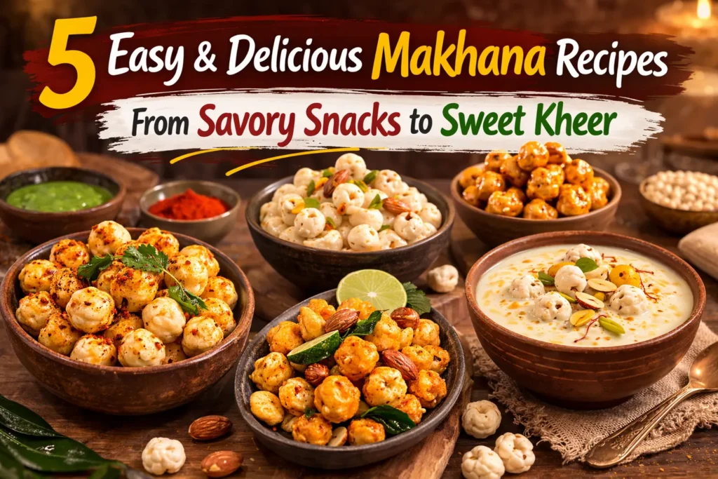 5 Easy & Delicious Makhana Recipes: From Savory Snacks to Sweet Kheer