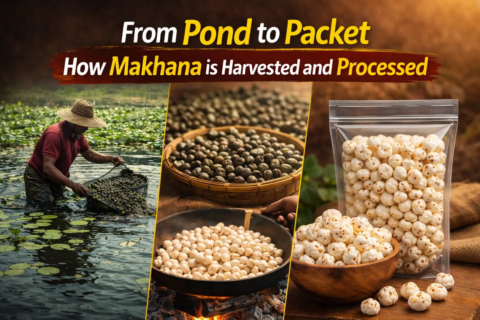 From Pond to Packet: How Makhana is Harvested and Processed