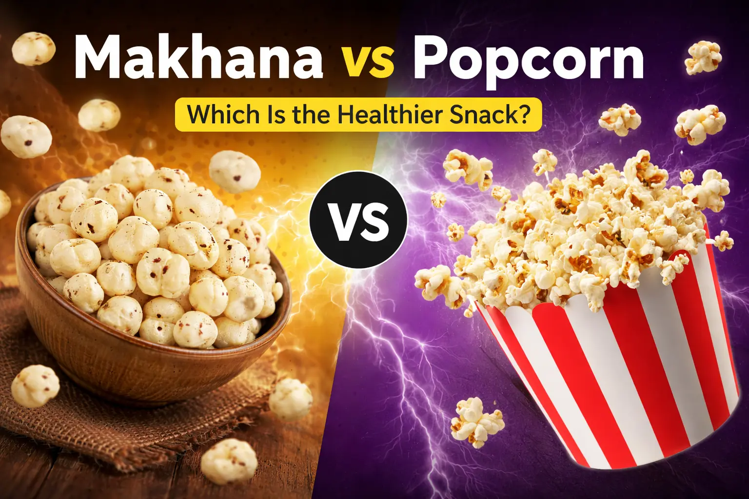 Makhana vs Popcorn Which Is the Healthier Snack