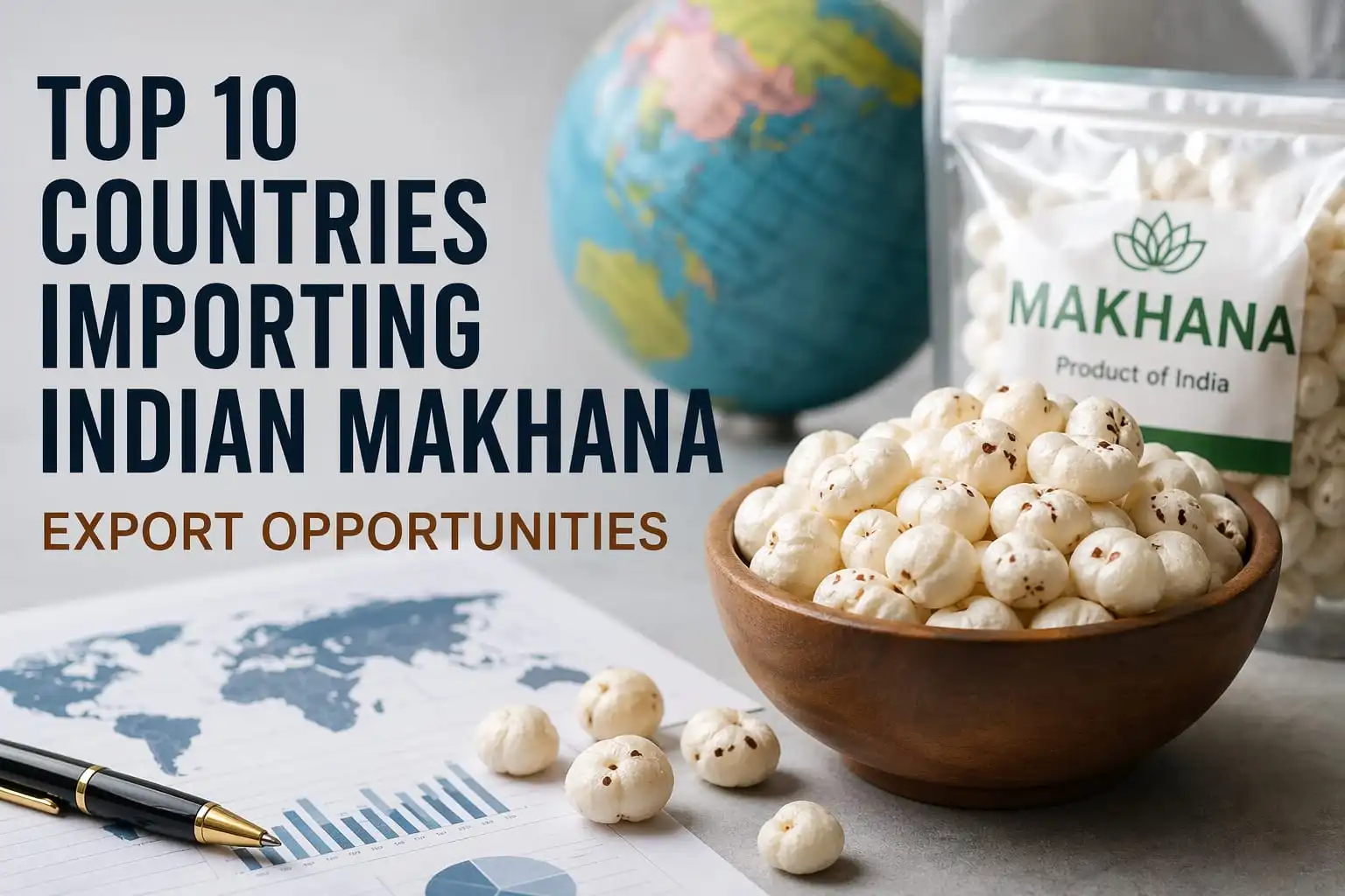 Top 10 countries importing Indian makhana — export opportunities