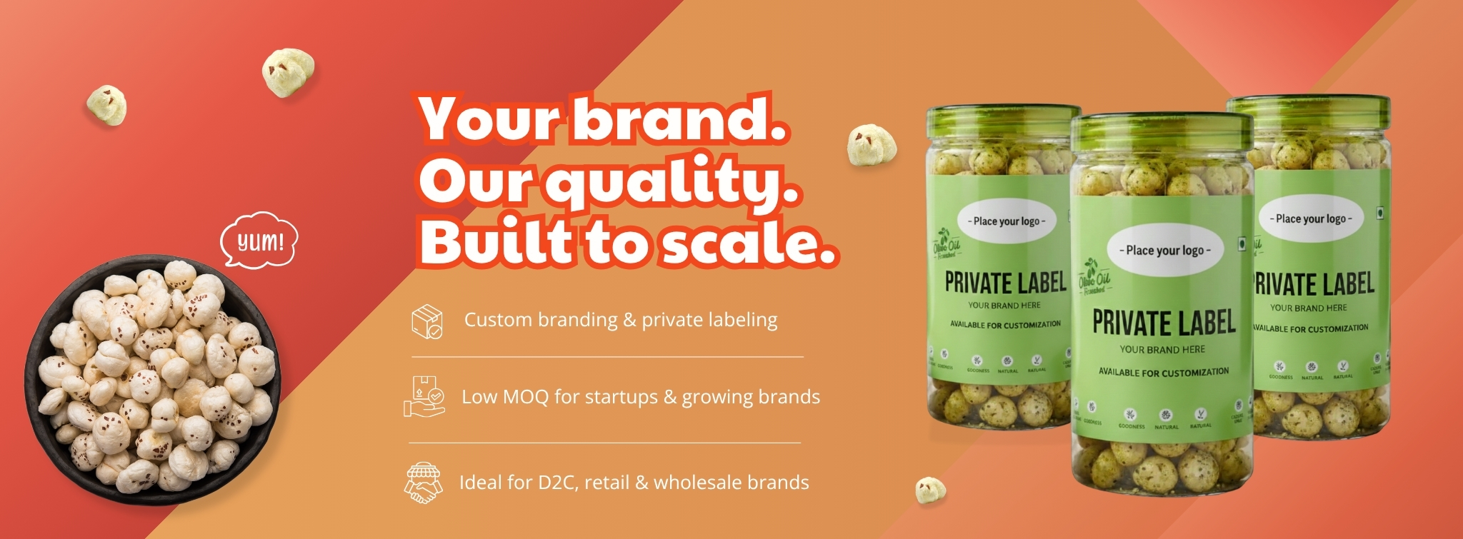 White label makhana