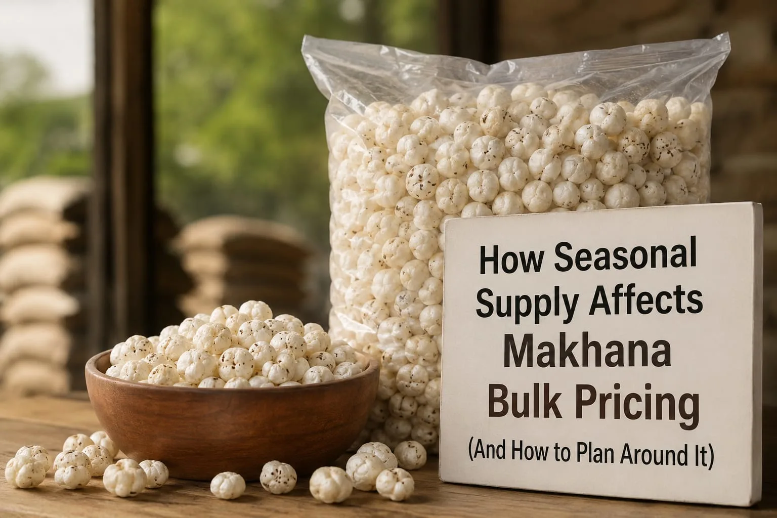 How Seasonal Supply Affects Makhana Bulk Pricing (And How to Plan Around It)