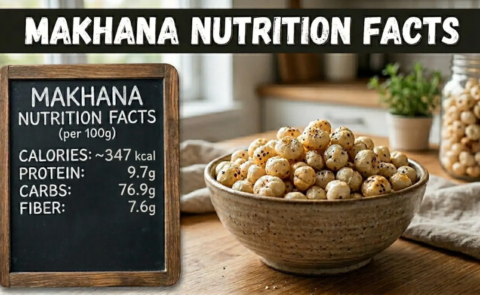 Makhana Nutrition Facts Calories, Protein, Carbs & Fiber Explained