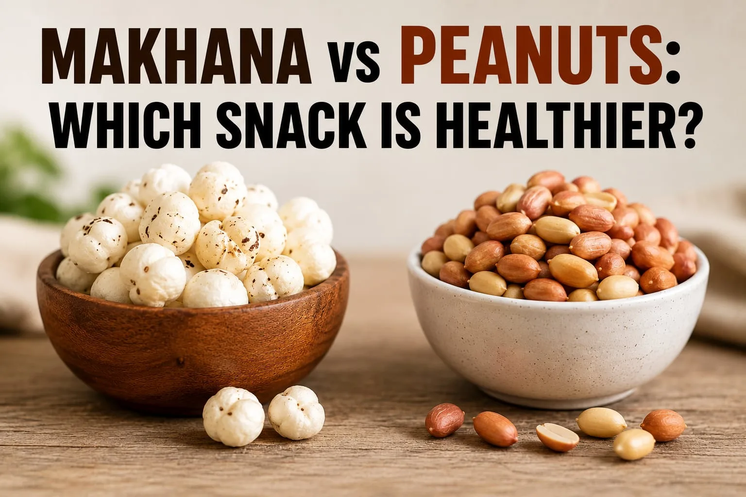 Makhana vs Peanuts Which Snack Is Healthier