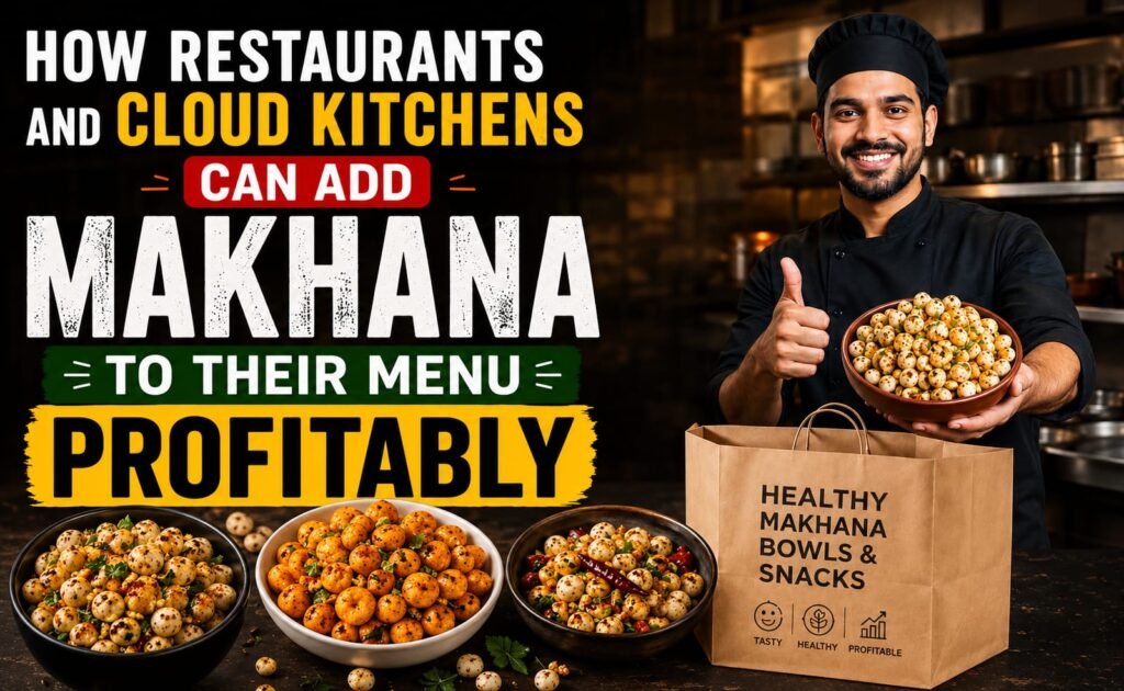 How Restaurants and Cloud Kitchens Can Add Makhana to Their Menu Profitably