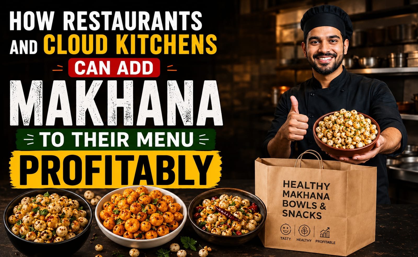 How Restaurants and Cloud Kitchens Can Add Makhana to Their Menu Profitably