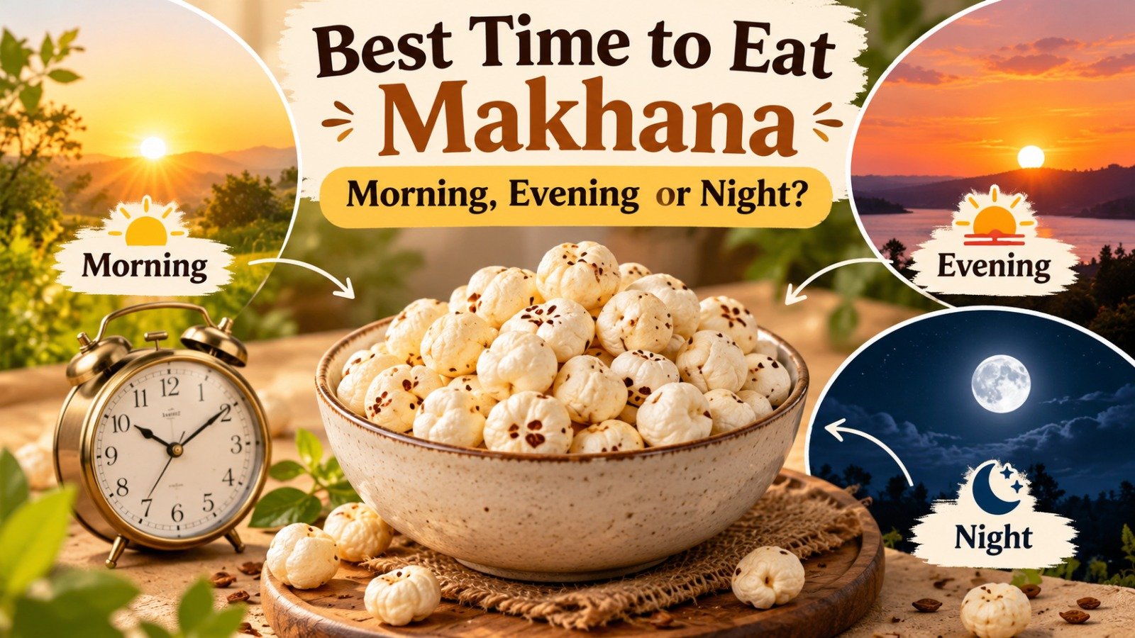 Best time to eat makhana in the morning, evening or night